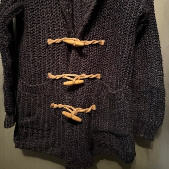 Denim & Supply Ralph Lauren Chunky Knit Wood Toggle Sweater Cardigan - Picture 7 of 16